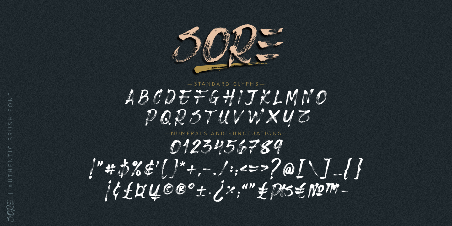 Пример шрифта Sore #5